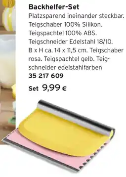 Tchibo Eduscho Backhelfer Set Angebot