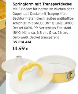 Tchibo Eduscho Springform mit Transportdeckel Angebot