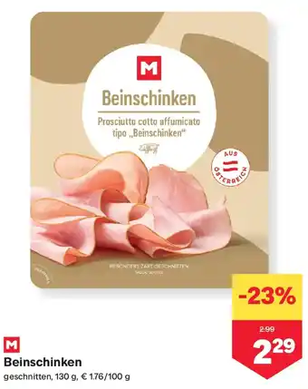 MPreis Beinschinken Angebot