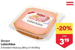 MPreis Berger Leberkäse Angebot