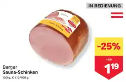 MPreis Berger Sauna-Schinken Angebot