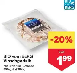 MPreis BIO vom BERG Vinschgerlaib Angebot