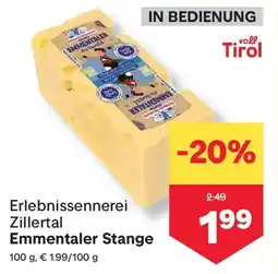 MPreis Erlebnissennerei Zillertal Emmentaler Stange Angebot