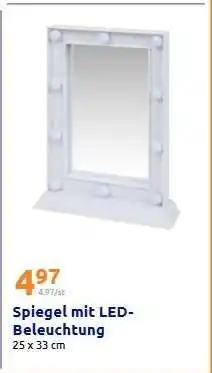 Action Spiegel mit LED-Beleuchtung Angebot