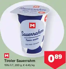 MPreis Tiroler Sauerrahm Angebot