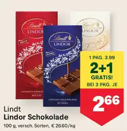 MPreis Lindor Schokolade Angebot
