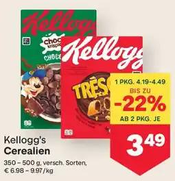 MPreis Kellogg's Cerealien Angebot
