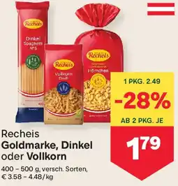 MPreis Goldmarke, Dinkel oder Vollkorn Angebot