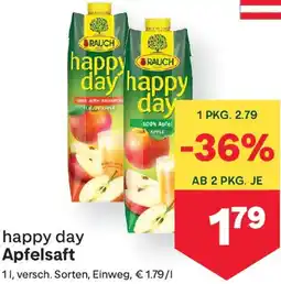 MPreis happy day Apfelsaft Angebot