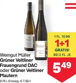 MPreis Weingut müller grüner veltliner frauengrund dac oder grüner veltliner mautern Angebot