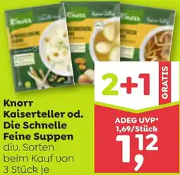 ADEG Knorr Kaiserteller od. Die Schnelle Feine Suppen Angebot