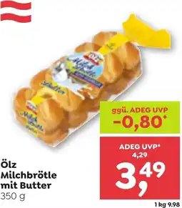 ADEG Ölz Milchbrötle mit Butter Angebot