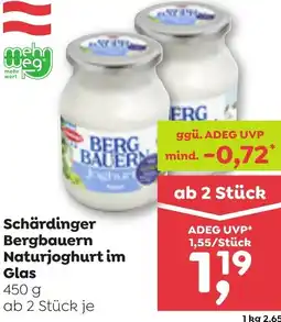 ADEG Schärdinger Bergbauern Naturjoghurt im Angebot