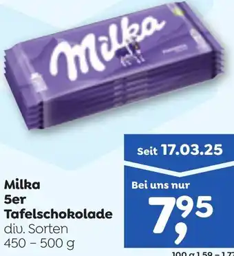 ADEG Milka 5er Tafelschokolade Angebot
