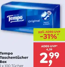 ADEG Tempo Taschentücher Box Angebot