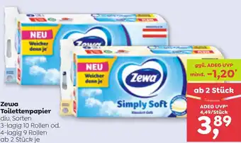 ADEG Zewa Toilettenpapier Angebot