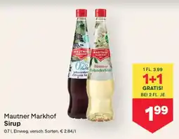 MPreis Mautner Markhof Sirup Angebot