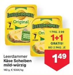 MPreis Leerdammer Käse Scheiben mild-würzig Angebot