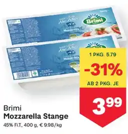 MPreis Brimi Mozzarella Stange Angebot
