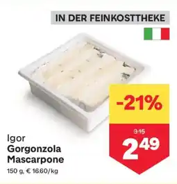 MPreis Igor Gorgonzola Mascarpone Angebot