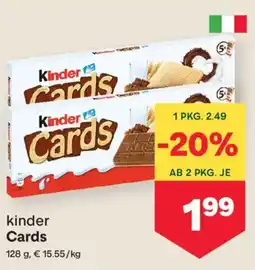 MPreis kinder Cards Angebot