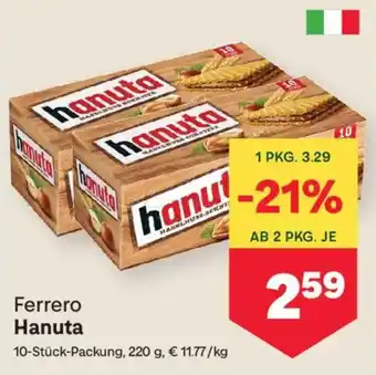 MPreis Ferrero Hanuta Angebot