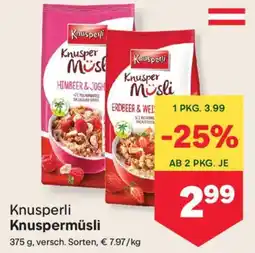 MPreis Knusperli Knuspermüsli Angebot