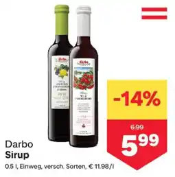 MPreis Darbo Sirup Angebot