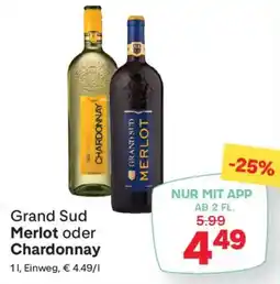 MPreis Grand Sud Merlot oder Chardonnay Angebot
