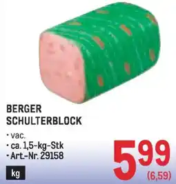 Metro Berger schulterblock Angebot