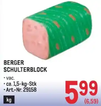 Berger schulterblock