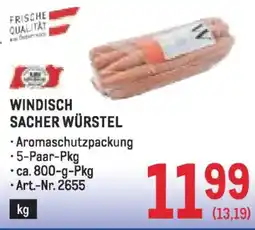 Metro Windisch sacher würstel Angebot