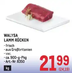 Metro Walysa lamm rücken Angebot