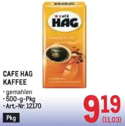 Metro Cafe hag kaffee Angebot