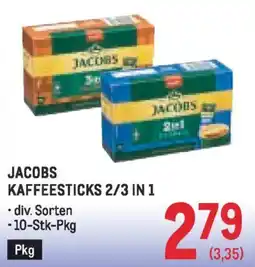 Metro Jacobs kaffeesticks 2/3 in 1 Angebot