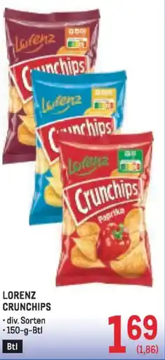 Metro Lorenz crunchips Angebot
