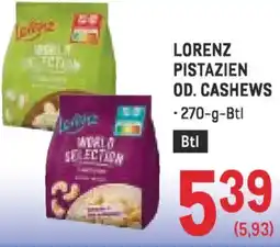 Metro Lorenz pistazien od. cashews Angebot