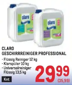 Metro Claro geschirrreiniger professional Angebot