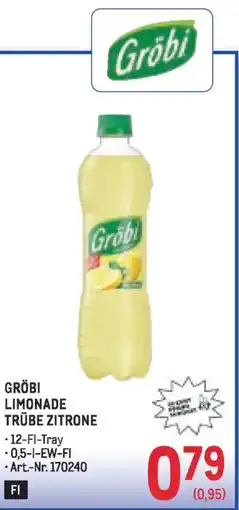 Metro Gröbi limonade trübe zitrone Angebot