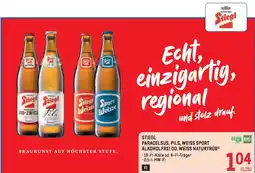 Metro Stiegl paracelsus, pils, weiss sport alkoholfrei od. weiss naturtrüb Angebot
