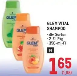 Metro Glem vital shampoo Angebot