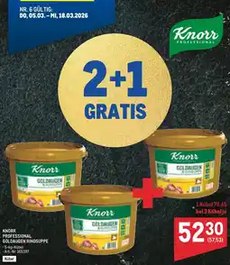 Metro Knorr professional goldaugen rindsuppe Angebot
