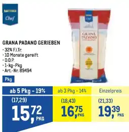 Metro Grana padano gerieben Angebot