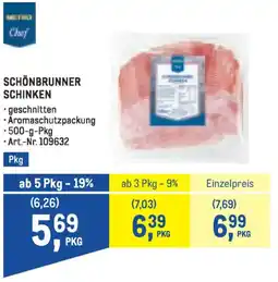 Metro Schönbrunner schinken Angebot