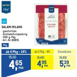 Metro Salame milano Angebot