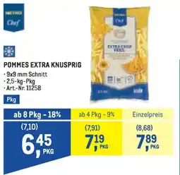 Metro Pommes extra knusprig Angebot