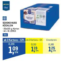 Metro Schoko nuss küchlein Angebot