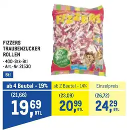 Metro Fizzers traubenzucker rollen Angebot