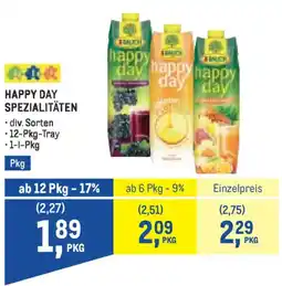 Metro Happy day spezialitäten Angebot