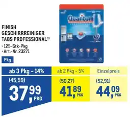 Metro Finish geschirrreiniger tabs professional Angebot